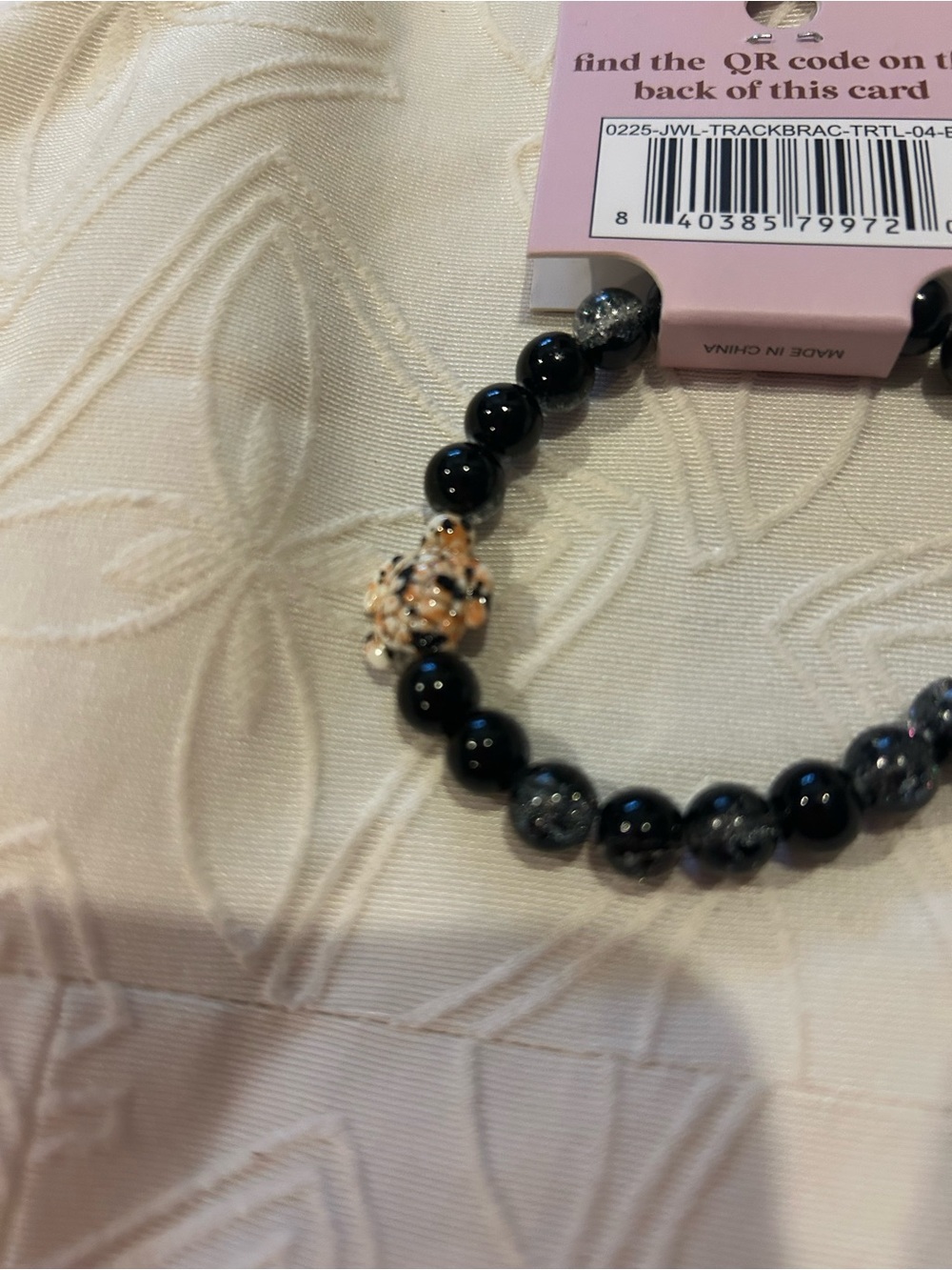 SIMPLY SOUTHERN BLACK COLOR GRADIENT TRACKER TURTLE JEWELRY BRACELET